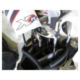 MacGregor golf bag with misc golf c... MacGregor golf bag with misc golf c...