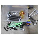 Tote of rachet straps, grip tape, g... Tote of rachet straps, grip tape, g...