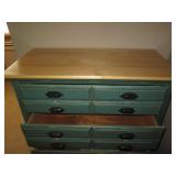 Rustic style wood 5-drawer highboy ... Rustic style wood 5-drawer highboy ...