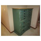 Rustic style wood 5-drawer highboy ... Rustic style wood 5-drawer highboy ...