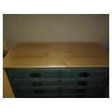 Rustic style wood 5-drawer highboy ... Rustic style wood 5-drawer highboy ...