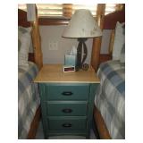 Rustic feel wood 3-drawer night sta... Rustic feel wood 3-drawer night sta...