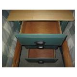 Rustic feel wood 3-drawer night sta... Rustic feel wood 3-drawer night sta...