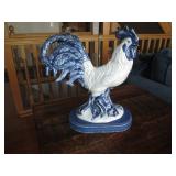 Ceramic painted rooster themed lamp... Ceramic painted rooster themed lamp...
