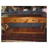 Stunning distressed hardwood 2-draw... Stunning distressed hardwood 2-draw...