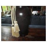 Pair of antique Bronze Tone lamps w... Pair of antique Bronze Tone lamps w...