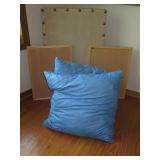 Burlap covered display board, cork ... Burlap covered display board, cork ...