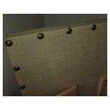 Burlap covered display board, cork ... Burlap covered display board, cork ...