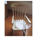Hand painted child size wood Rockin... Hand painted child size wood Rockin...