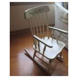 Hand painted child size wood Rockin... Hand painted child size wood Rockin...