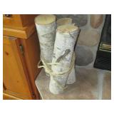 Decorative Birchwood bundle and bri... Decorative Birchwood bundle and bri...