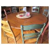 Very sturdy solid wood round top fa... Very sturdy solid wood round top fa...