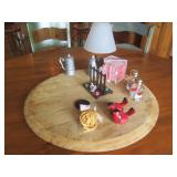 Very sturdy solid wood round top fa... Very sturdy solid wood round top fa...