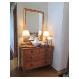 Nice wood chest of 4-drawers plus c... Nice wood chest of 4-drawers plus c...