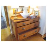 Nice wood chest of 4-drawers plus c... Nice wood chest of 4-drawers plus c...