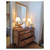 Nice wood chest of 4-drawers plus c... Nice wood chest of 4-drawers plus c...
