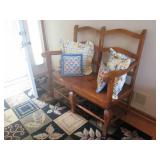 Vintage hardwood two person sized r... Vintage hardwood two person sized r...