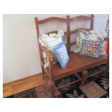 Vintage hardwood two person sized r... Vintage hardwood two person sized r...