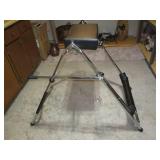 Vintage tubular metal framed and pa... Vintage tubular metal framed and pa...