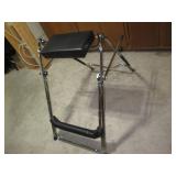 Vintage tubular metal framed and pa... Vintage tubular metal framed and pa...