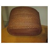 Wicker rattan basket and Bronze ton... Wicker rattan basket and Bronze ton...