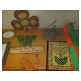 Variety of embroidered wall decor, ... Variety of embroidered wall decor, ...