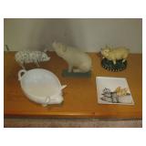 Assortment of ceramic pig figurines... Assortment of ceramic pig figurines...