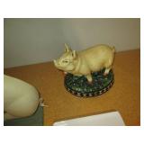 Assortment of ceramic pig figurines... Assortment of ceramic pig figurines...