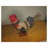 Carved painted wood and painted cer... Carved painted wood and painted cer...