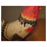 Carved painted wood and painted cer... Carved painted wood and painted cer...