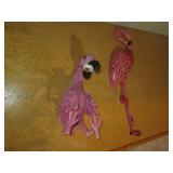 Pair of decorative Pink Flamingos i... Pair of decorative Pink Flamingos i...
