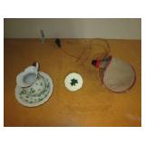 Vintage leather water canteen, Sham... Vintage leather water canteen, Sham...