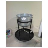 Tall Metal pot style Planter with e... Tall Metal pot style Planter with e...