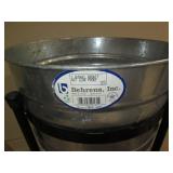 Tall Metal pot style Planter with e... Tall Metal pot style Planter with e...