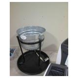 Tall Metal pot style Planter with e... Tall Metal pot style Planter with e...