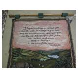 Irish Blessing wall tapestry with a... Irish Blessing wall tapestry with a...