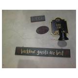 36in wall plaque, vintage metal wal... 36in wall plaque, vintage metal wal...