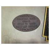 36in wall plaque, vintage metal wal... 36in wall plaque, vintage metal wal...