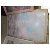 Metal framed floral wall art approx... Metal framed floral wall art approx...