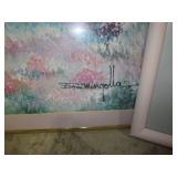 Metal framed floral wall art approx... Metal framed floral wall art approx...