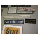 Variety of Wood wall decor signs an... Variety of Wood wall decor signs an...