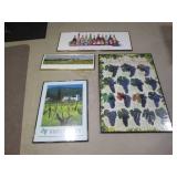 Collection of Wine themed framed wa... Collection of Wine themed framed wa...