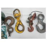 Heavy Duty Eye Hoist Hooks and Cable Clamps