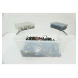 Bike Parts in 45 qt Storage Container