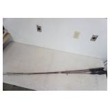 Fishing Rods, hand crank ice auger & fishing net