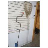 Fishing Rods, hand crank ice auger & fishing net