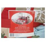 full/queen Christmas Quilt & Sham Set