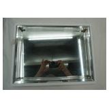 12"x16" Mirrored Tray with Silver Plated Trim