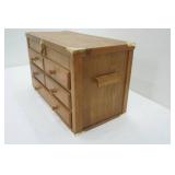 Wooden Cabinet with felt lined drawers