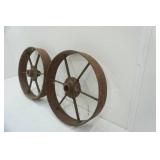 Cast Iron Wagon Wheels 2ct